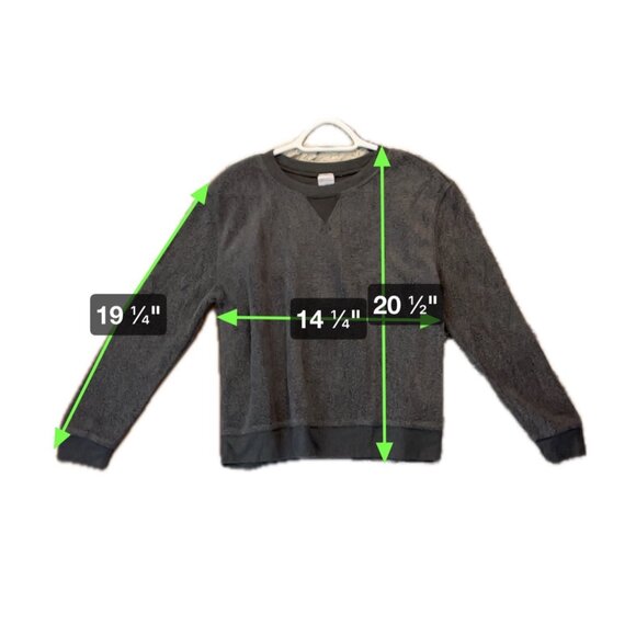 No Boundaries Gray Fleece Pullover Sweatshirt Size M - Picture 7 of 7